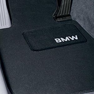 BMW Carpeted Floor Mats with Lettering/Black 82112293415